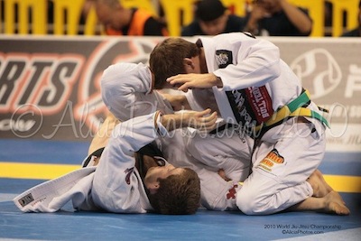 Ryan Hall using inverted guard at the Mundials