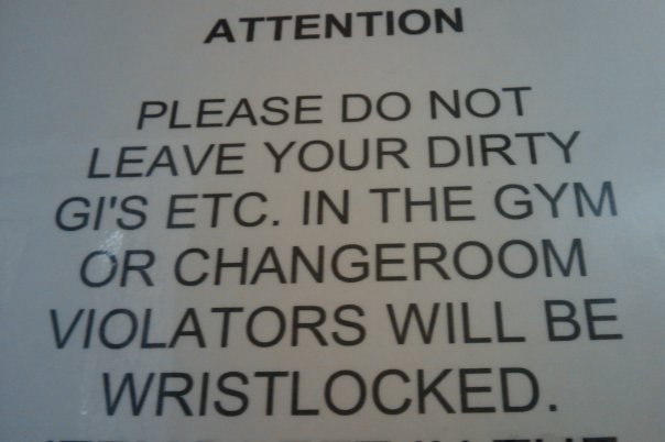keep the gym clean