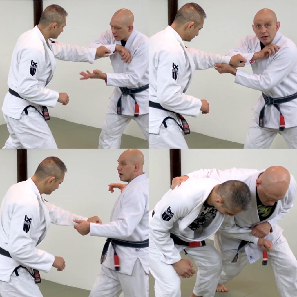 Gripping sequence for easy BJJ takedowns