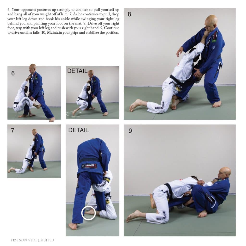 Ko Soto Gake sweep from page 212 of the Nonstop Jiu-Jitsu book