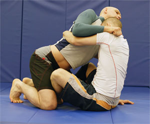 Butterfly Guard with bearhug for no gi