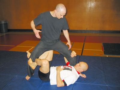 A variation of the Xguard position