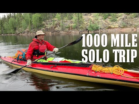 1000 Mile Arctic Canoe Trip, Alone (Highlights)