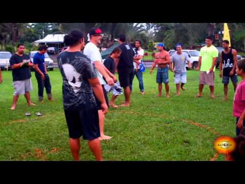 Keaukaha Makahiki 2014 - Hawaiian "Kane" games - "Pa Uma"