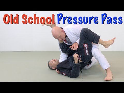 Old School Pressure Guard Pass to Choke Combination