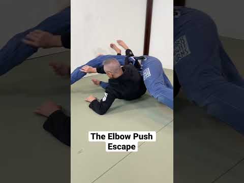 The elbow push escape vs side control works together with the biceps push escape shown previously.