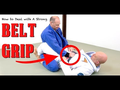 Breaking Posture in the Guard When Your Opponent Has a Strong Belt Grip
