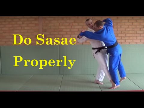 Sasae tsuri komi ashi - a video on how to do it properly