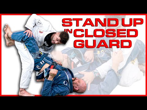How to Stand Up in Closed Guard Vs An Opponent Trying Break Your Posture