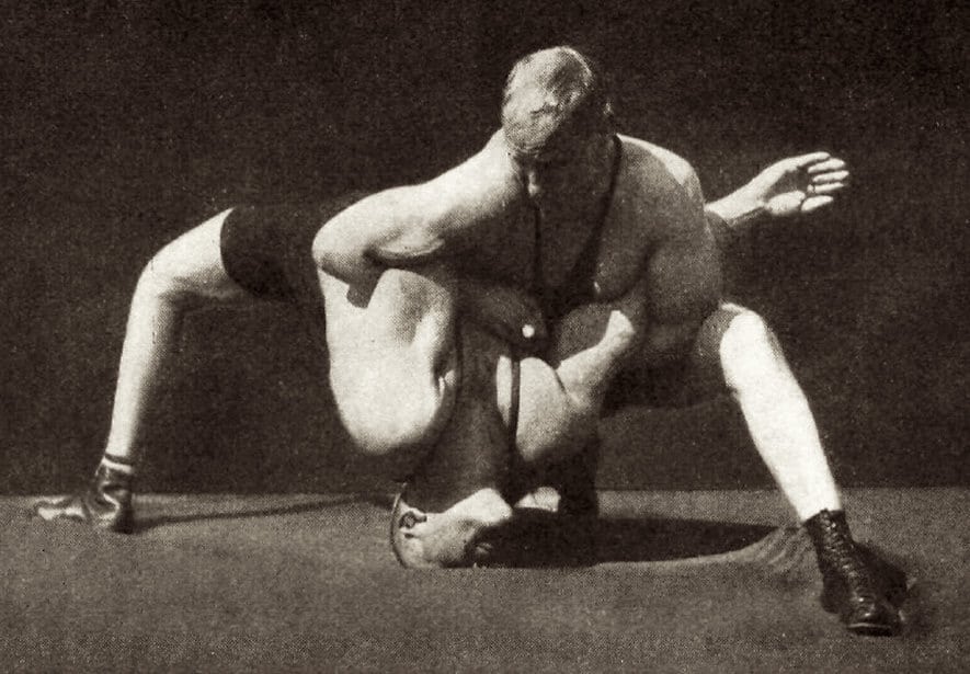 Wrestler bridging onto head