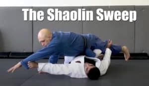 Shaolin sweep from half guard