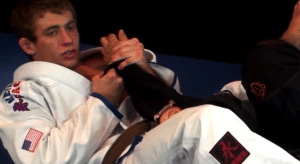 Keenan Cornelius demonstrates the armbar from fifty fifty guard