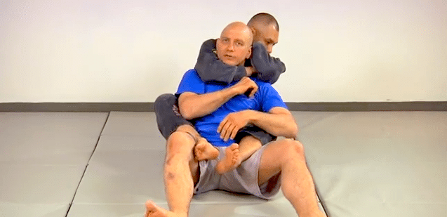 Stephan defending and escaping the rear naked choke