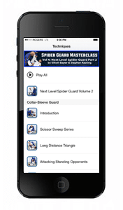 BJJ Spider Guard App for iOS and Android - arm drag