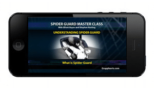 Graphic from Spider Guard Masterclass 1 app for iPhone and Android
