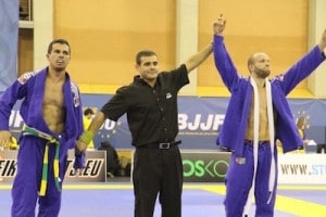 Rick Thompson competing in BJJ