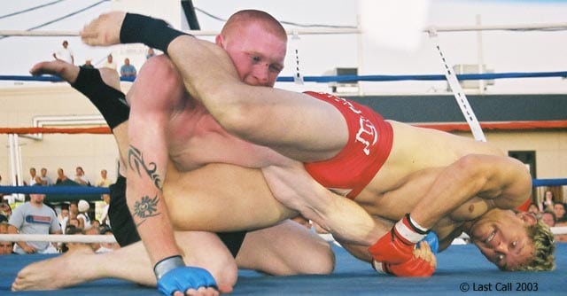 Another armbar using both hands, this time in MMA