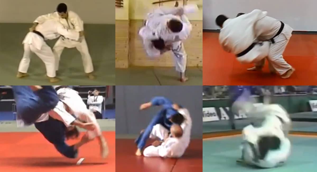 Judo throws vs defensive, bent over opponents