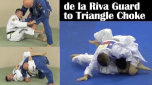 de la Riva guard submission - the triangle choke