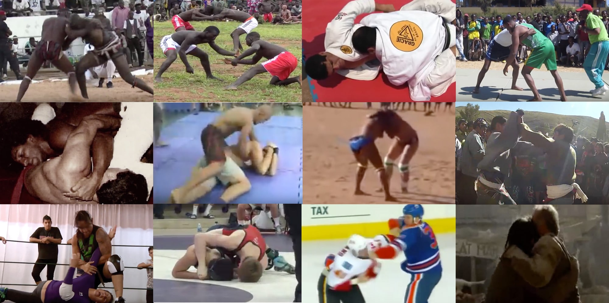 Grappling styles of Africa, South and North America
