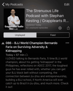 Bernardo Faria on my Strenuous Life Podcast