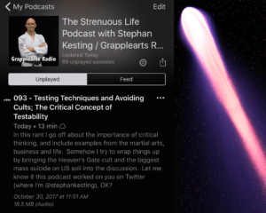 Strenuous Life Podcast with Stephan Kesting episode 093
