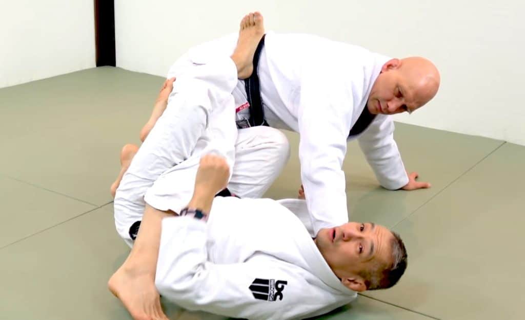 ankle lock and/or single leg X guard position