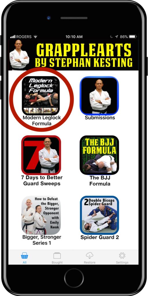 Modern Leglock Formula within the Grapplearts BJJ Master App