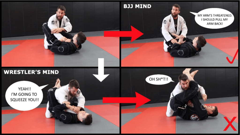 wrestler mentality vs bjj mentality