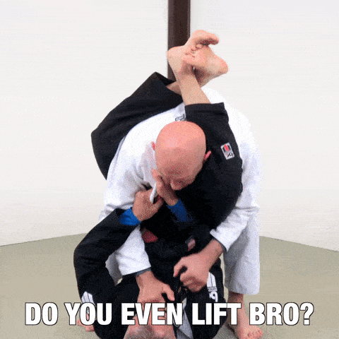 do you even lift bro triangle choke