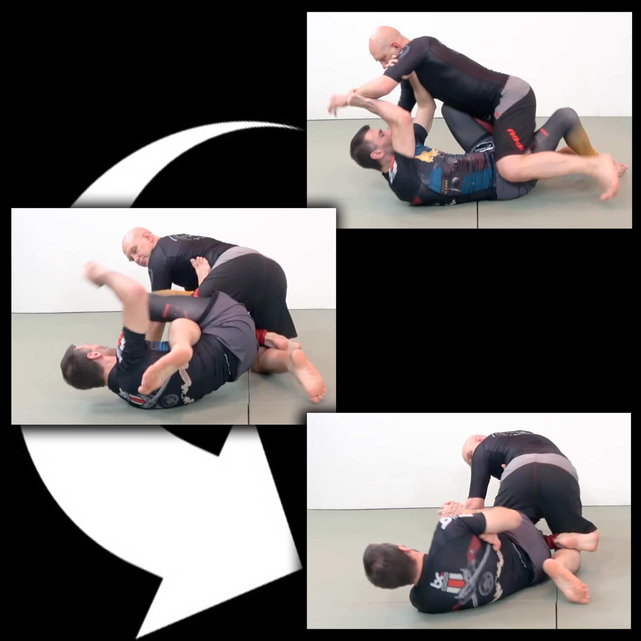 two on on grip half to leglock