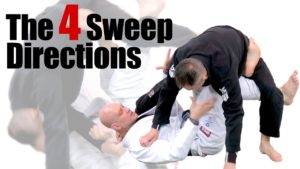 the 4 directions for X guard sweeps