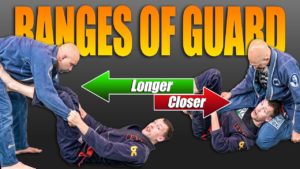 Long range to close range guard in BJJ