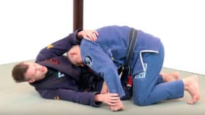 Leg Weave 3: Pin his Belly with Your Head