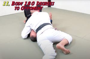 Side control variation 11 - Body Rotated to 180 Degrees aka North South Position