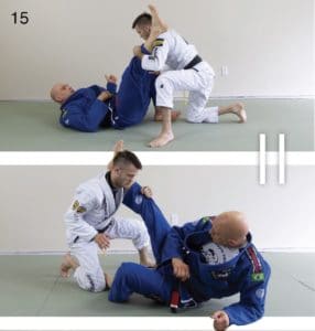 Butterfly guard to technical standup from x guard 15