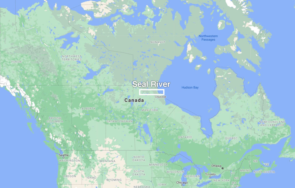 Seal River Location in Canada