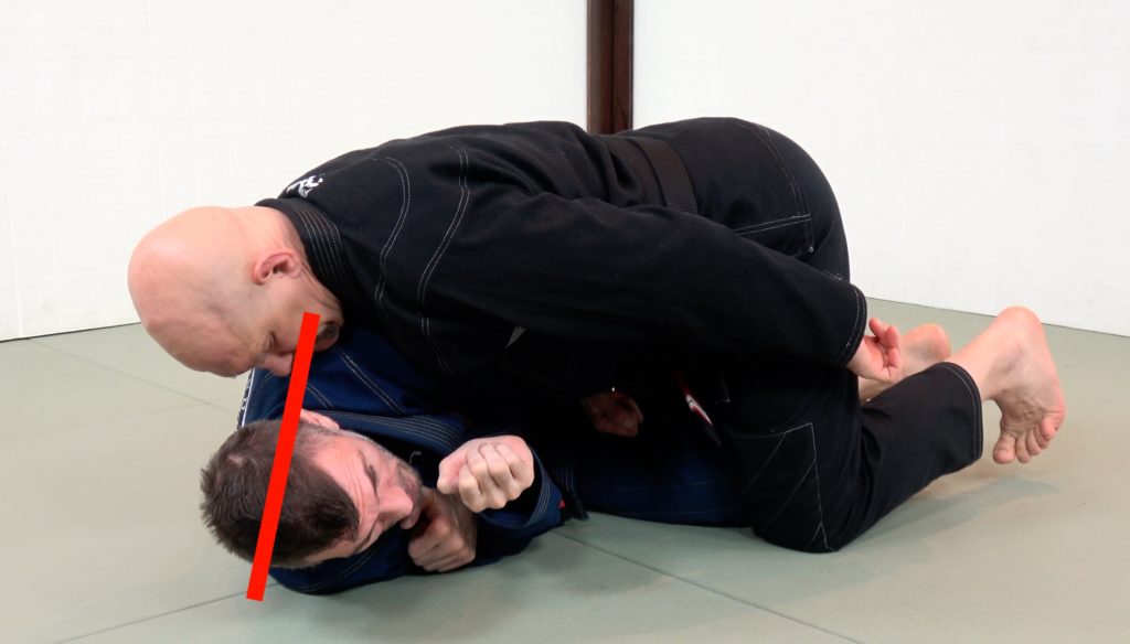 Torso frame from the half guard