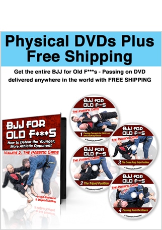 BJJ for Old F***s - Guard Passing - on 5 Physical DVDs with Free Shipping Worldwide