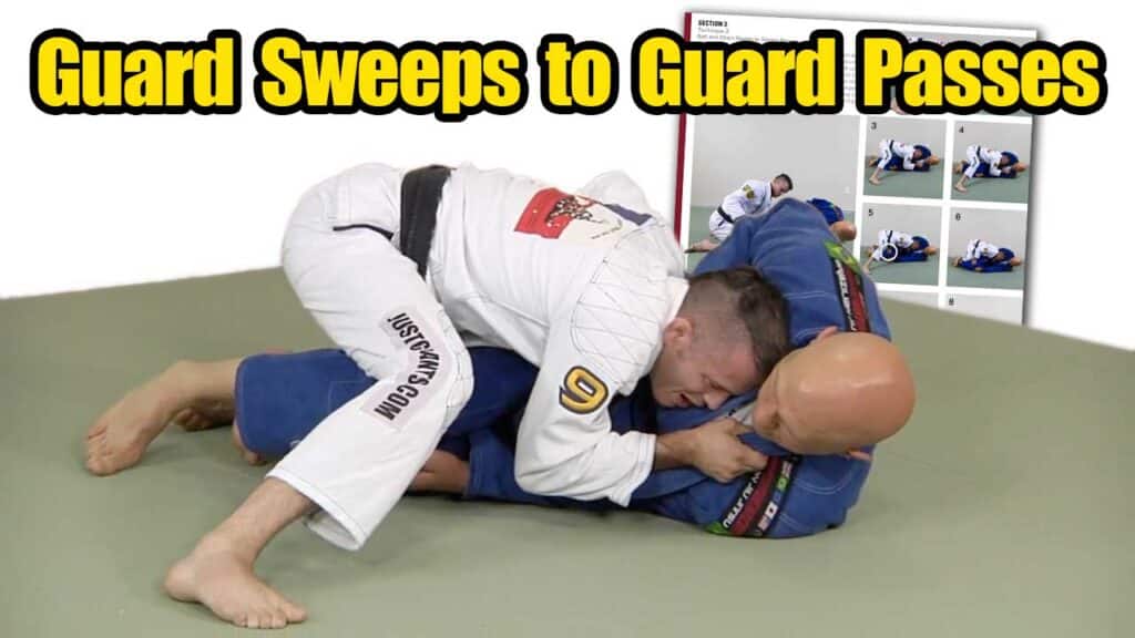 BJJ world champion Brandon 'Wolverine' Mullins teaches you how to connect your guard sweeps to your guard passes