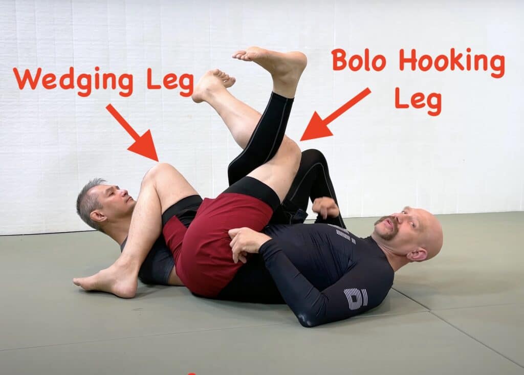 Bolo Hook and Scissor Wedge Backtake Position
