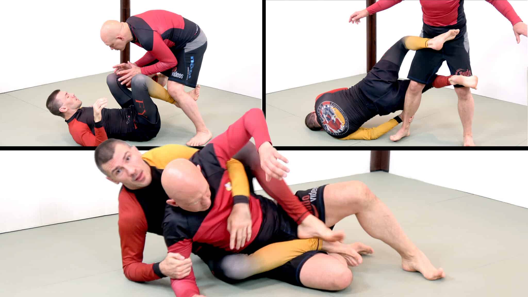 shotgun sweep and backtake from de la Riva guard
