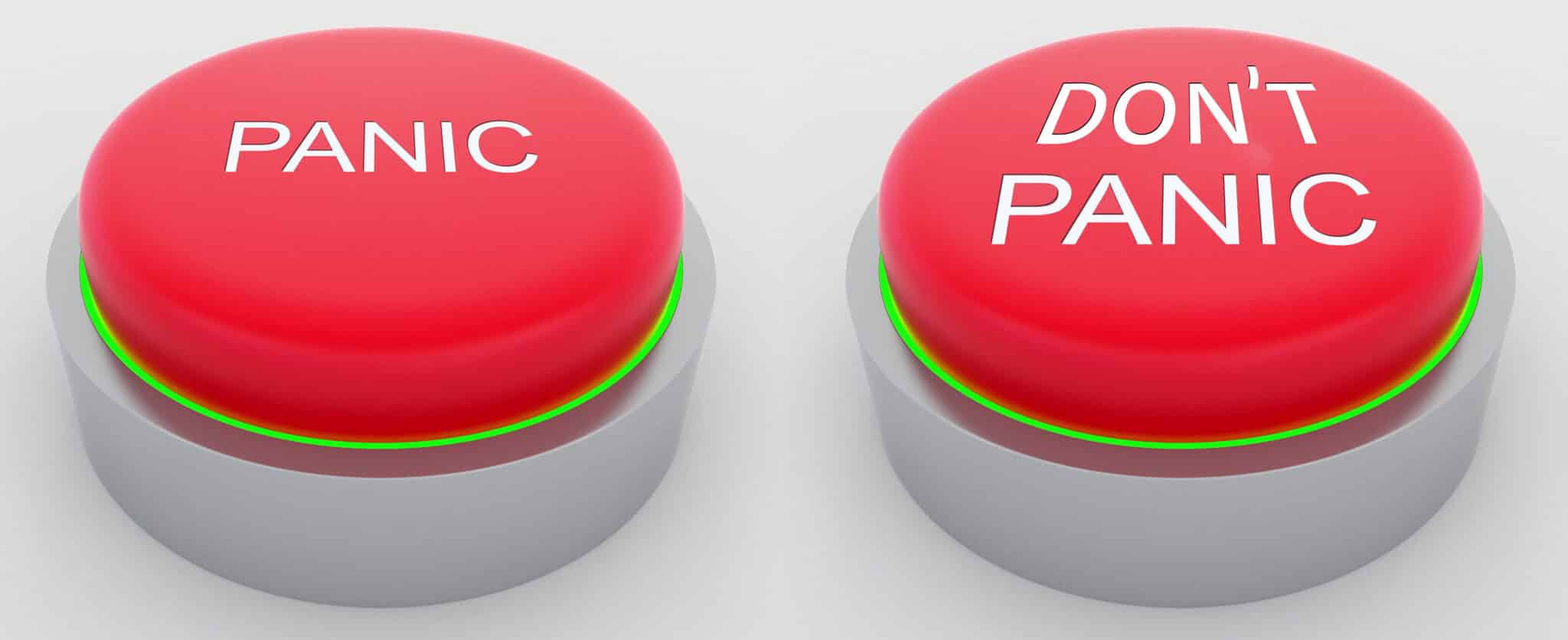 panic vs don't panic